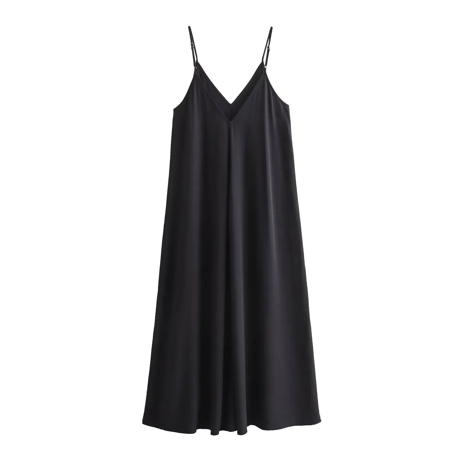 TRAF Black Slip Long Dresses for Women Red Draped Summer Dress Woman 2024 Sexy Backless Maxi Dress Women Summer Beach Dresses